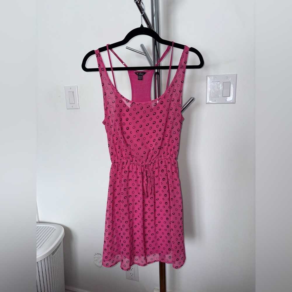 Guess Pink Patterned Mini Dress